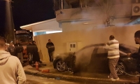 حريق في سيارة في جلجولية 